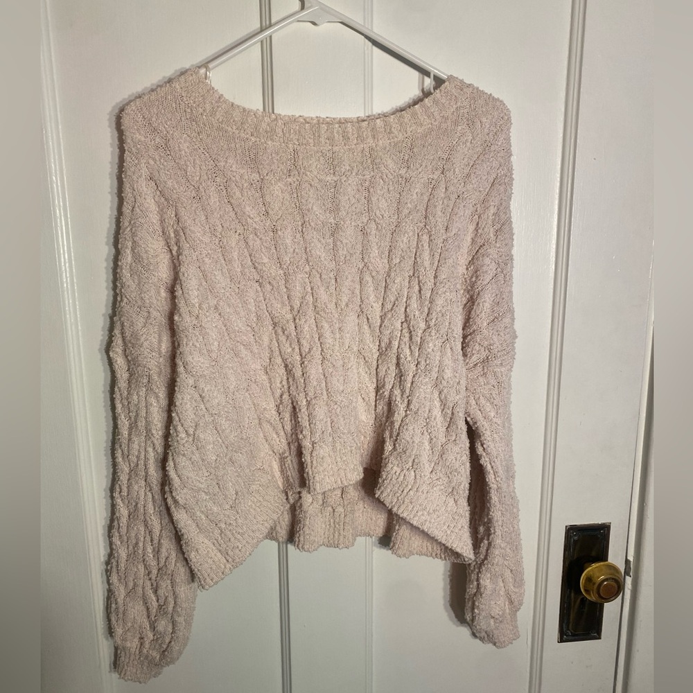 Alrar’d State Chunky Cable Knit Tan Sweater
